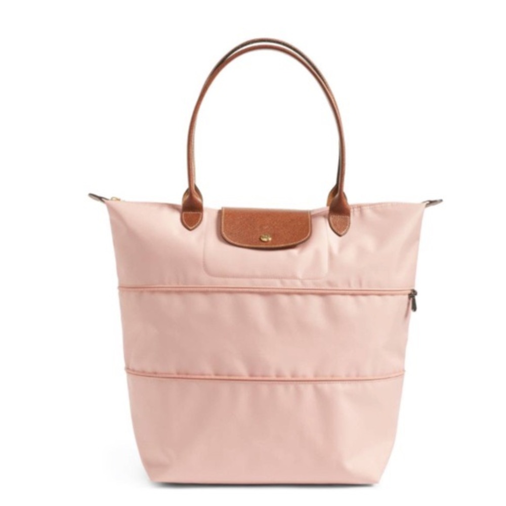 Longchamp Le Pliage Expandable Tote in Pink